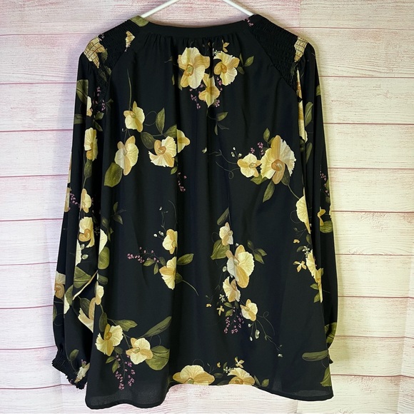 Ava & Viv Floral Long Sleeve Blouse Size 1X - Picture 6 of 7